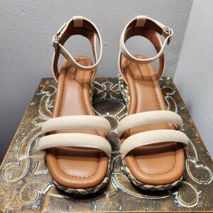 Lucky Brand Women's Size 8.5 M Naylicia Braided Wedge Sandal Shoes -7